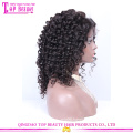 Wholesale brazilian virgin human hair short curly lace front wigs for black women